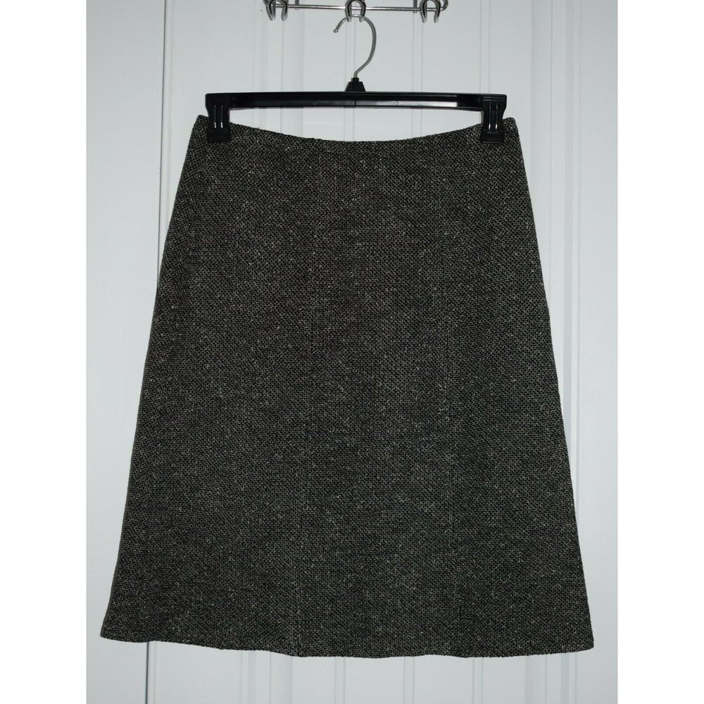 St. John Collection Black & White A Line Skirt